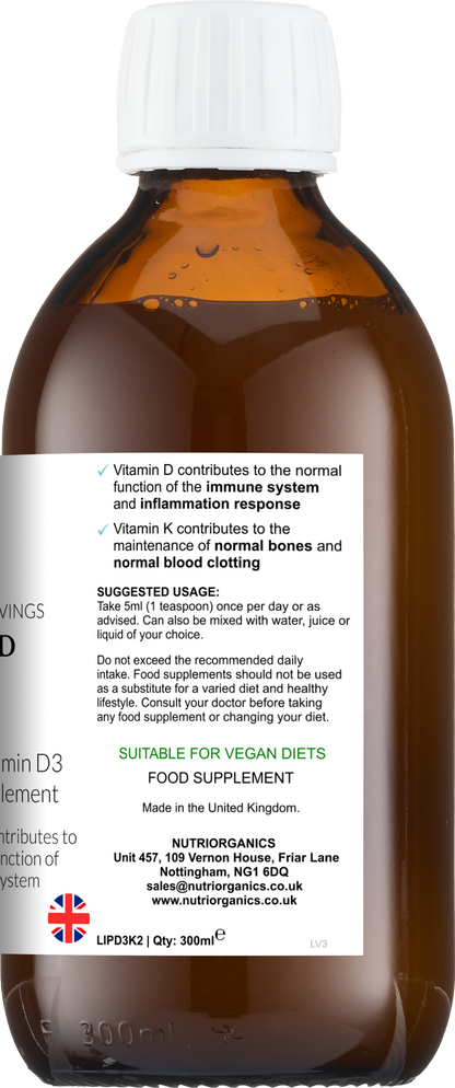 Liposomal Vitamin D3 & K2